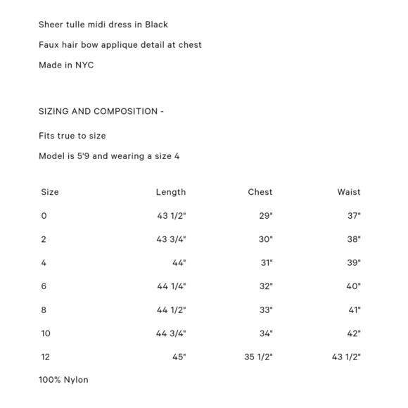 Women's Sandy Liang Monchi Tulle Ribbon Sheer Dress Size 2 - Picture 15 of 15